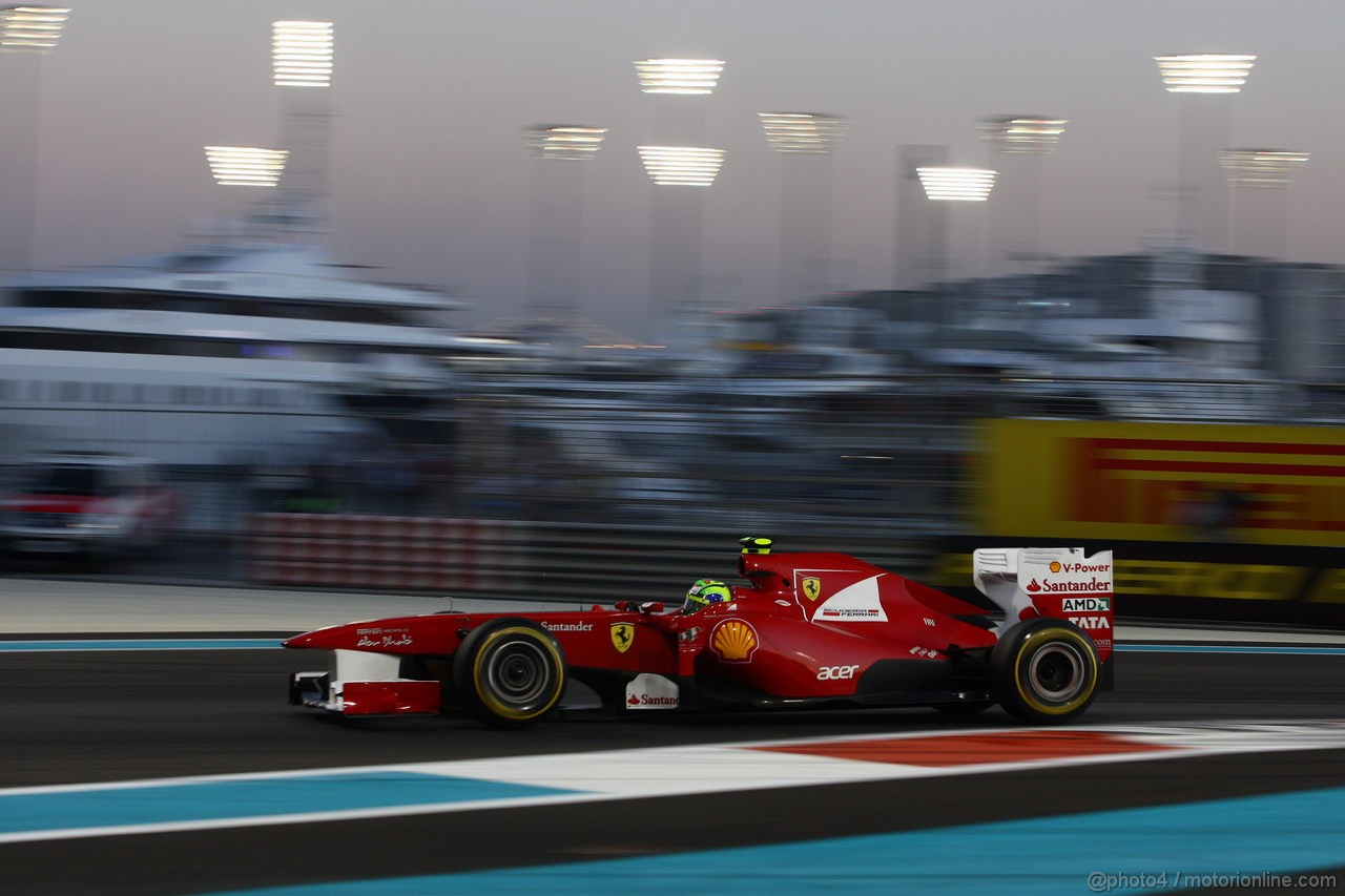 GP ABU DHABI, 12.11.2011- Qualifiche, Felipe Massa (BRA), Ferrari, F-150 Italia 