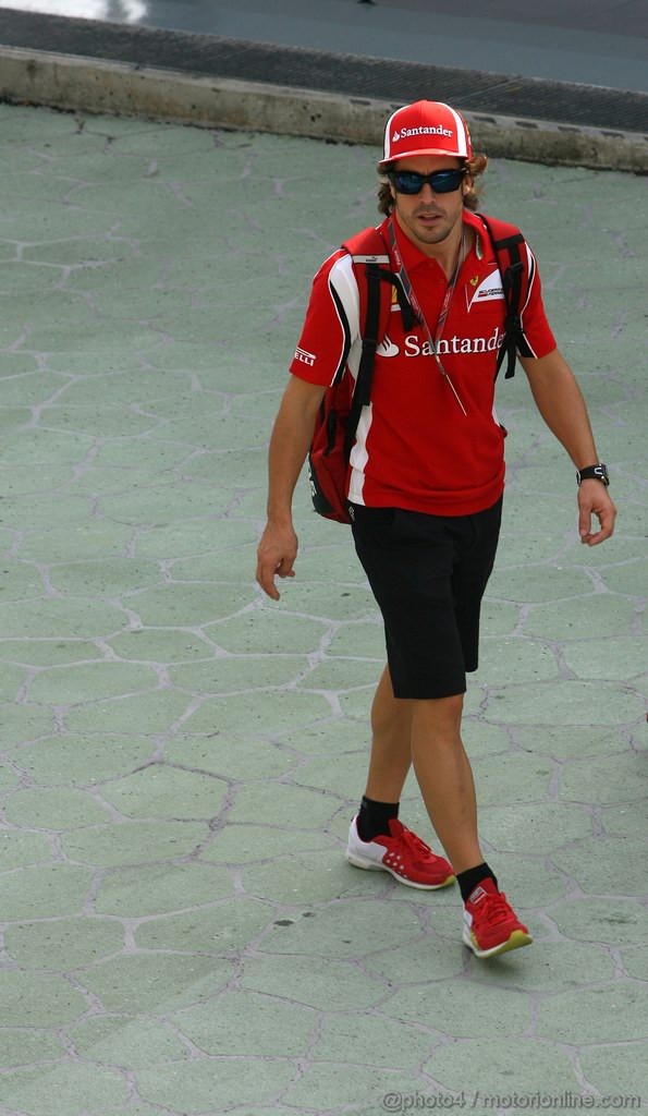 GP SINGAPORE, 23.09.2011- Fernando Alonso (ESP), Ferrari, F-150 Italia