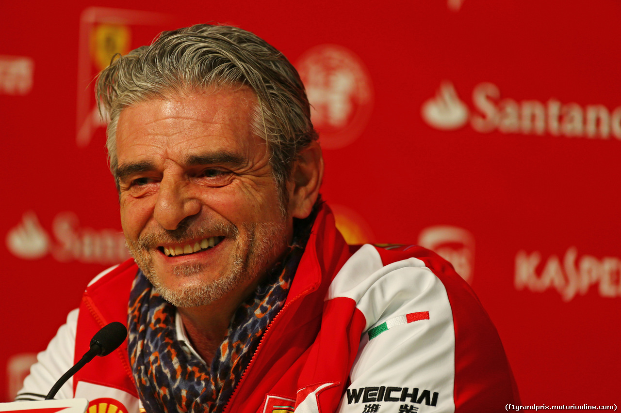 TEST F1 BARCELLONA 20 FEBBRAIO, Maurizio Arrivabene (ITA) Ferrari Team Principal.<br /><br />
20.02.2015.