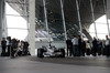 BMW SAUBER F1 08, Monday 14th January 2008 BMW Welt, Munich, Germany. The Launch of the BMW Sauber F1.08. BMW Sauber F1 Team driver Nick Heidfeld (GER) drives the new BMW Sauber F1.08 for the first time. This image is copyright free for editorial use © BMW AG  