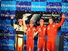 GP BRASILE, BRAZILIAN GRAND PRIX F1/2008 -  SAN PAOLO 02/11/2008 - FERNANDO ALONSO (2ND) - FELIPE MASSA (WINNER)- KIMI RAIKKONEN (3RD) - STEFANO DOMENICALI (FERRARI TEAM MANAGER)
© FOTO ERCOLE COLOMBO FOR BRIDGESTONE