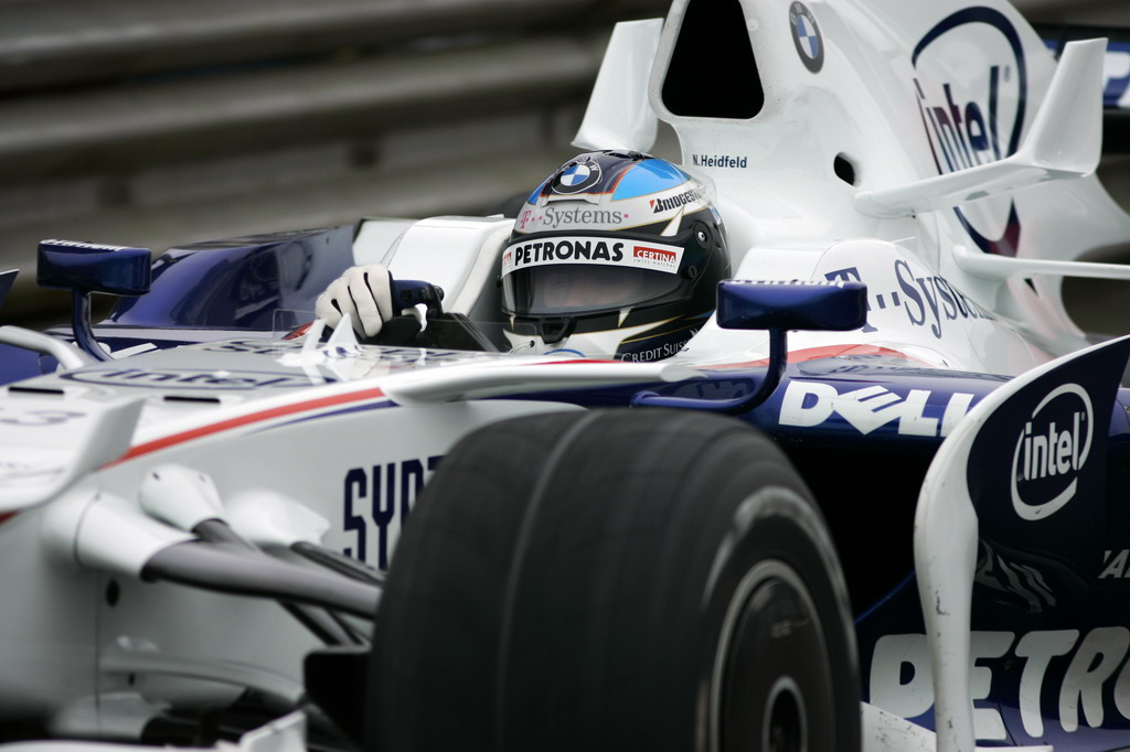 GP BRASILE, Venerdi', 31 October 2008 Brazilian Grand Prix Interlagos, Sao Paulo, Brazil. Nick Heidfeld (GER) in the BMW Sauber F1.08 This image is copyright free for editorial use © BMW AG