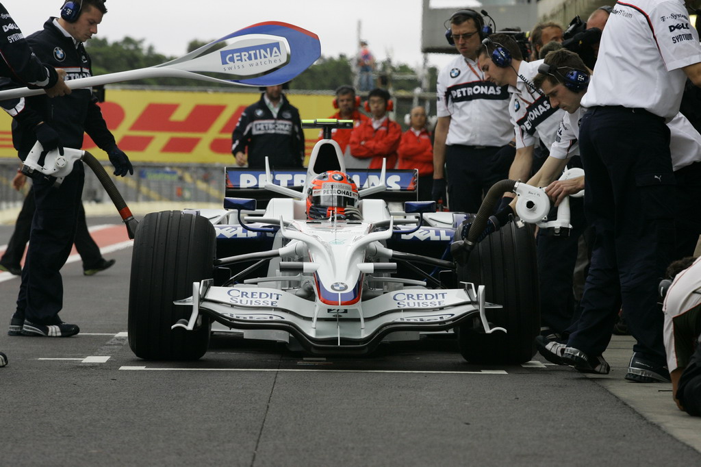 GP BRASILE, Venerdi', 31 October 2008 Brazilian Grand Prix Interlagos, Sao Paulo, Brazil. Robert Kubica (POL) in the BMW Sauber F1.08 This image is copyright free for editorial use © BMW AG
