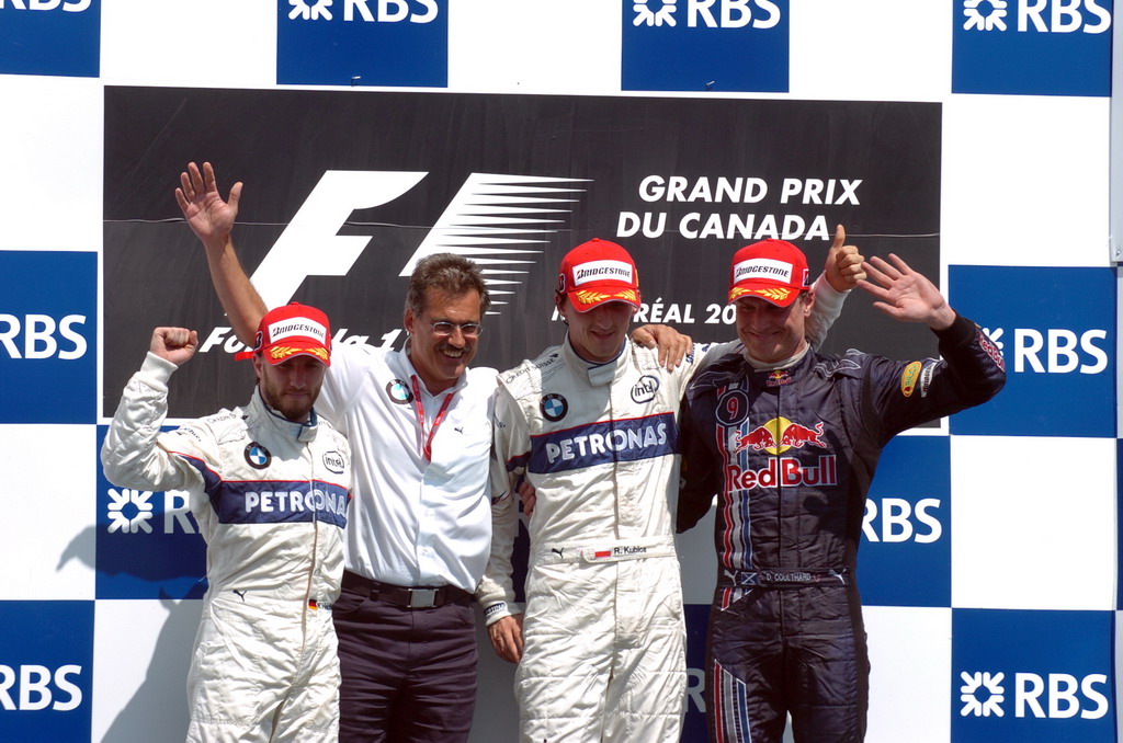 GP CANADA, Domenica, June 8, 2008  Canadian Grand Prix Montreal rks wins the race BMW Sauber F1 Team driver Nick Heidfeld (GER) is second This image is copyright free for editorial use © BMW AG 