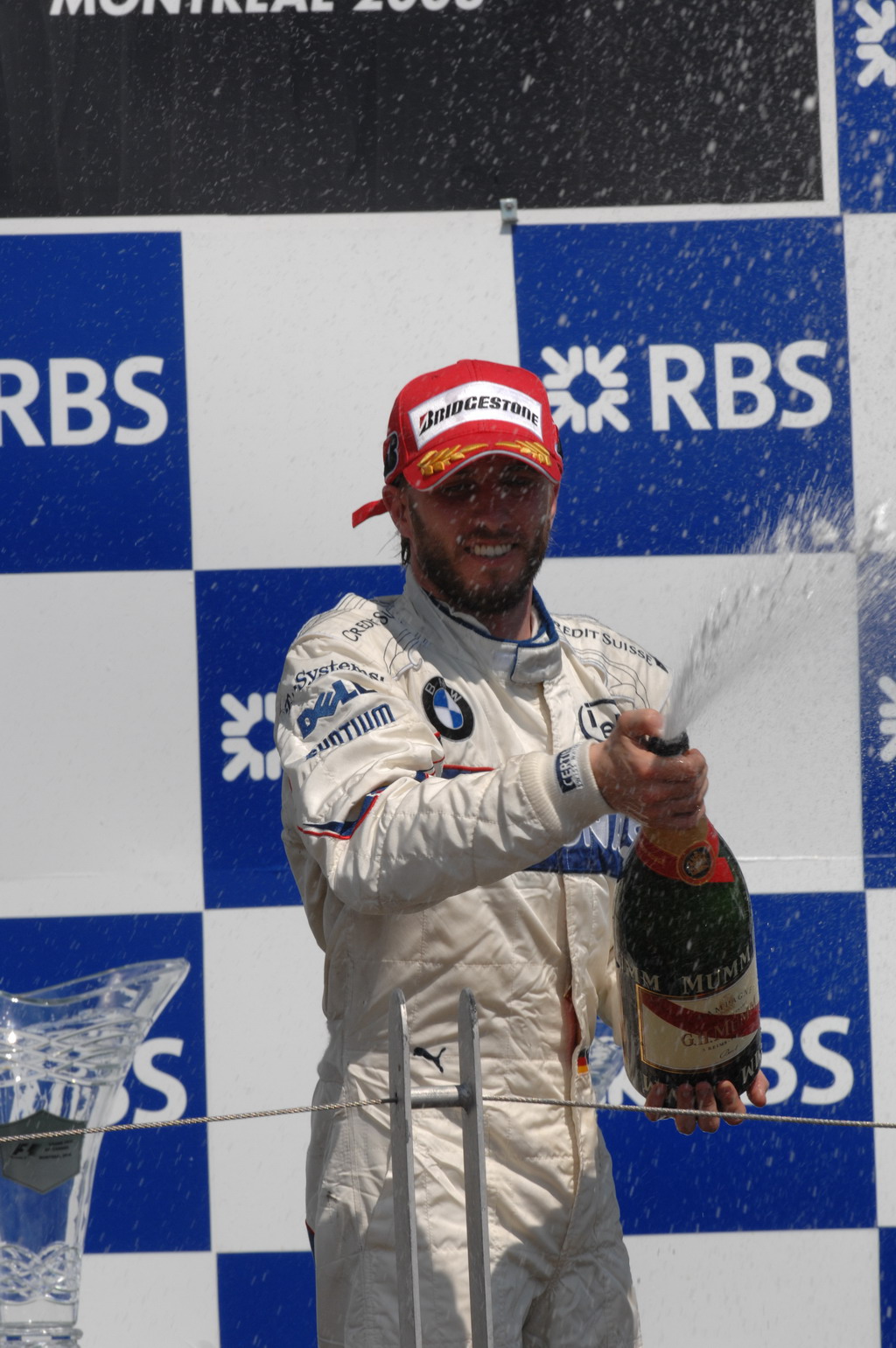 GP CANADA, Domenica, June 8, 2008  Canadian Grand Prix Montreal BMW Sauber F1 Team driver Nick Heidfeld (GER) 2nd place This image is copyright free for editorial use © BMW AG 