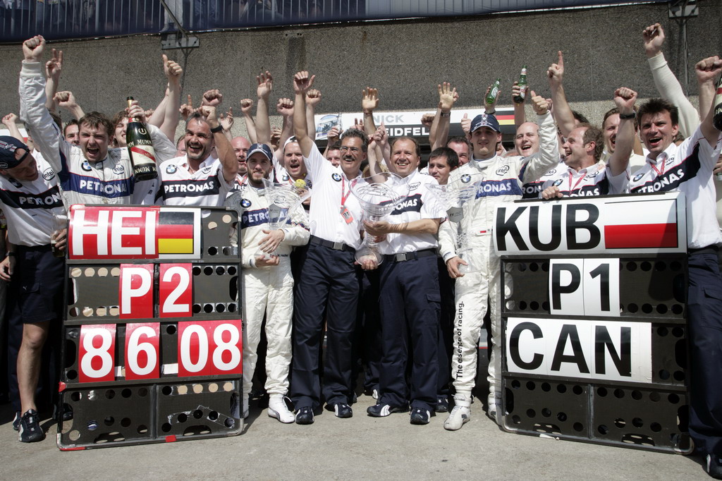 GP CANADA, Domenica, June 8, 2008  Canadian Grand Prix Montreal The BMW Sauber F1 Team celebrate their One Two victory This image is copyright free for editorial use © BMW AG 