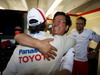 GP CANADA, Timo Glock (GER) Toyota celebrates his fourth position Tadashi Yamashina (JPN) Toyota F1 Chairman.
Formula One World Championship, Rd 7, Canadian Grand Prix, Gara, Montreal, Canada, Domenica 8 June 2008.
