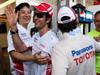 GP CANADA, Timo Glock (GER) Toyota celebrates his fourth position with the team e team mate Jarno Trulli (ITA) Toyota.
Formula One World Championship, Rd 7, Canadian Grand Prix, Gara, Montreal, Canada, Domenica 8 June 2008.
