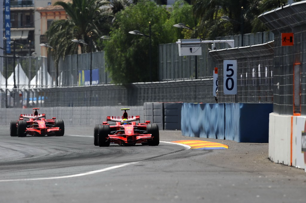 GP EUROPA, EUROPEAN GRAND PRIX F1/2008 -  VALENCIA 24/08/2008 - FELIPE MASSA - KIMI RAIKKONEN 
© FOTO ERCOLE COLOMBO FOR BRIDGESTONE