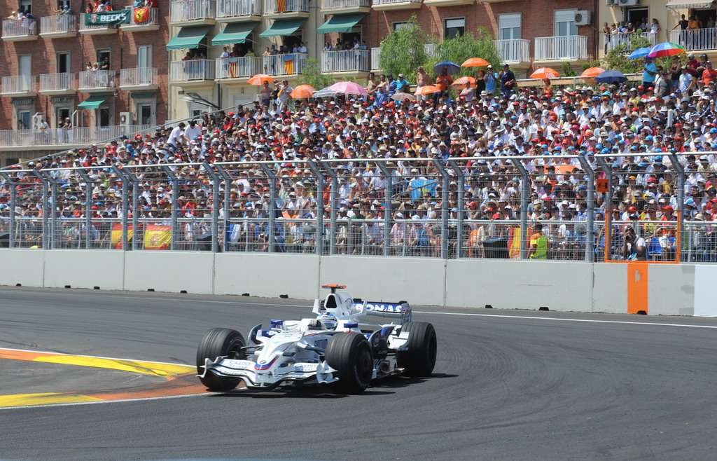 GP EUROPA, Domenica, August 24, 2008  European Grand Prix. Valencia Spain. Nick Heidfeld (GER) in the BMW Sauber F1.08 This image is copyright free for editorial use © BMW AG. 