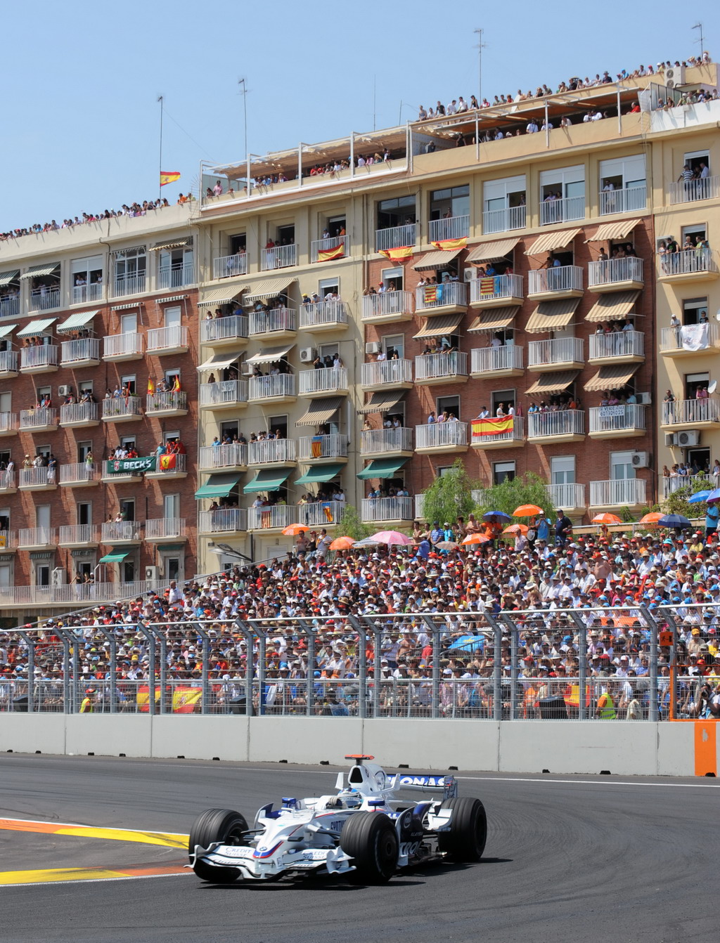 GP EUROPA, Domenica, August 24, 2008  European Grand Prix. Valencia Spain. Nick Heidfeld (GER) in the BMW Sauber F1.08 This image is copyright free for editorial use © BMW AG. 