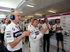 GP EUROPA, Saturday, August 23, 2008  European Grand Prix. Valencia Spain. BMW Sauber F1 Team driver Robert Kubica (POL) qualified third fastest. Here being applauded by Team members. This image is copyright free for editorial use © BMW AG. 