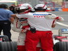 GP EUROPA, Jarno Trulli (ITA) Toyota in qualifying parc ferme.
Formula One World Championship, Rd 12, European Grand Prix, Qualifiche Day, Valencia, Spain, Saturday 23 August 2008.
