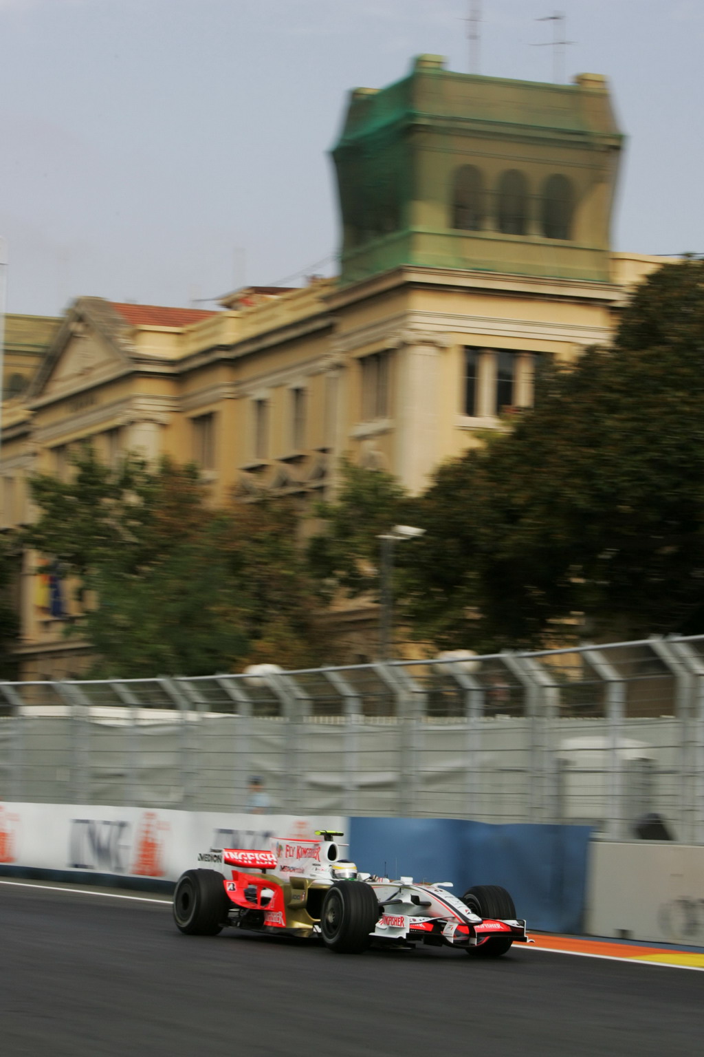 GP EUROPA, Giancarlo Fisichella (ITA) Force India F1 VJM01.
Formula One World Championship, Rd 12, European Grand Prix, Practice Day, Valencia, Spain, Venerdi' 22 August 2008.
