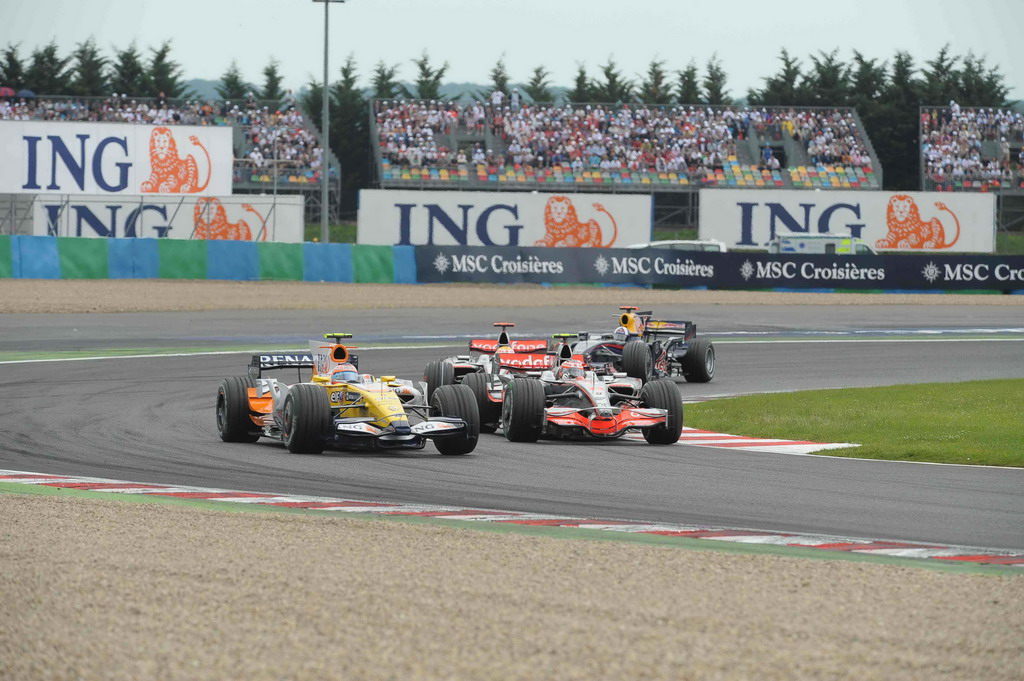 GP FRANCIA, FRENCH GRAND PRIX F1/2008 - MAGNY COURS 22/06/2008 - NELSON PIQUET JR. - HEIKKI KOVALAINEN - LEWIS HAMILTON 
© FOTO ERCOLE COLOMBO FOR BRIDGESTONE