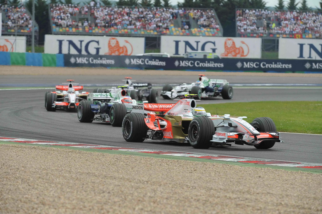 GP FRANCIA, FRENCH GRAND PRIX F1/2008 - MAGNY COURS 22/06/2008 - GIANCARLO FISICHELLA - RUBENS BARRICHELLO 
© FOTO ERCOLE COLOMBO FOR BRIDGESTONE