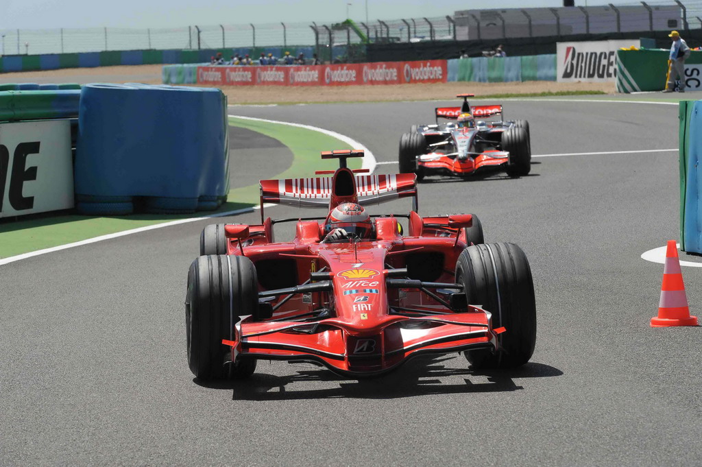 GP FRANCIA, FRENCH GRAND PRIX F1/2008 - MAGNY COURS 21/06/2008 - KIMI RAIKKONEN - LEWIS HAMILTON 
© FOTO ERCOLE COLOMBO FOR BRIDGESTONE