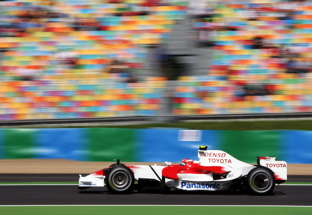 GP FRANCIA, Timo Glock (GER) Toyota TF108 
Formula One World Championship, Rd 8, French Grand Prix, Practice Day, Magny-Cours, France, Venerdi' 20 June 2008.
