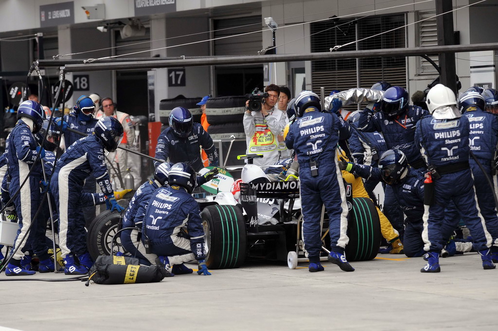 GP GIAPPONE, JAPANESE GRAND PRIX F1/2008 -  FUJI 12/10/2008 - KAZUKI NAKAJIMA PIT STOP
© FOTO ERCOLE COLOMBO FOR BRIDGESTONE