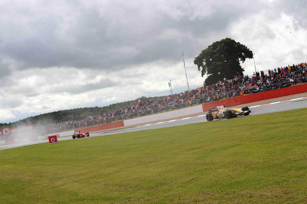 GP GRAN BRETAGNA, BRITISH GRAND PRIX F1/2008 - SILVERSTONE 06/07/2008   - FERNANDO ALONSO - KIMI RAIKKONEN 
© FOTO ERCOLE COLOMBO FOR BRIDGESTONE