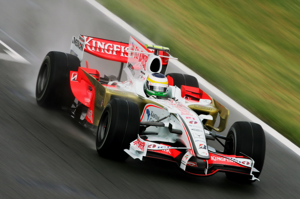 GP GRAN BRETAGNA, Giancarlo Fisichella (ITA) Force India F1 VJM01.
Formula One World Championship, Rd 9, British Grand Prix, Qualifiche Day, Silverstone, England, Saturday 5 July 2008.
