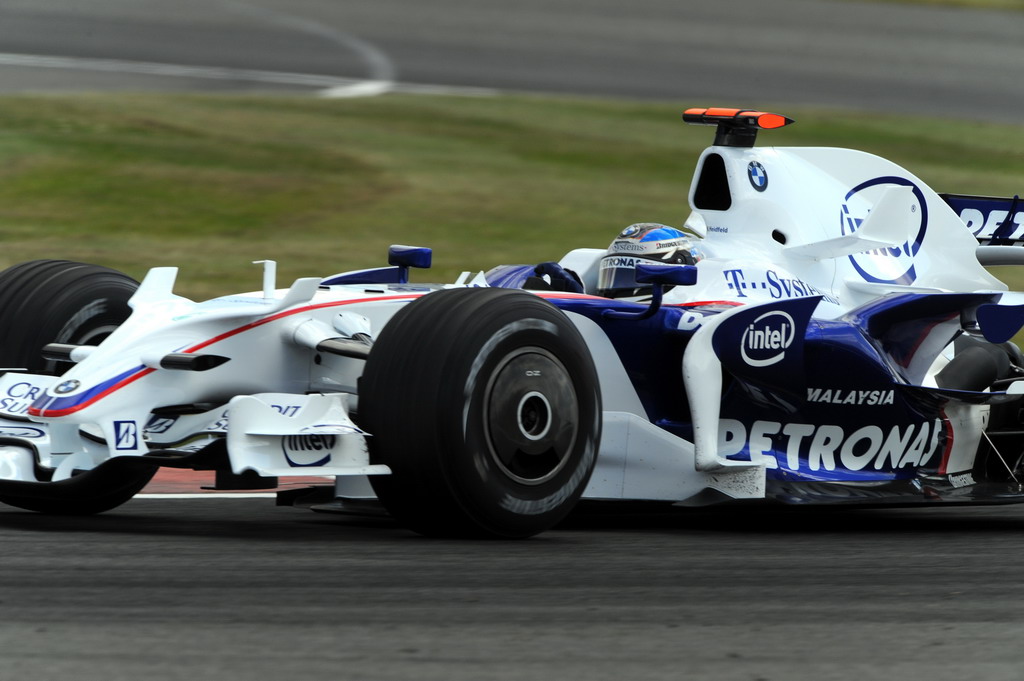 GP GRAN BRETAGNA, Venerdi', July 4, 2008  British Grand Prix  Silverstone, England, Nick Heidfeld (GER) in the BMW Sauber F1.08  This image is copyright free for editorial use © BMW AG. 