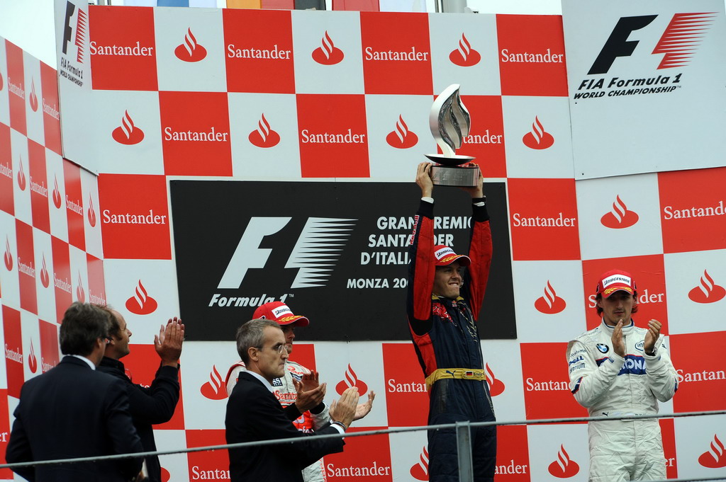 GP ITALIA, ITALIAN GRAND PRIX F1/2008 -  MONZA 14/09/2008  - HEIKKI KOVALAINEN (2ND) - SEBASTIAN VETTEL (WINNER) - ROBERT KUBICA (3RD)
© FOTO ERCOLE COLOMBO FOR BRIDGESTONE