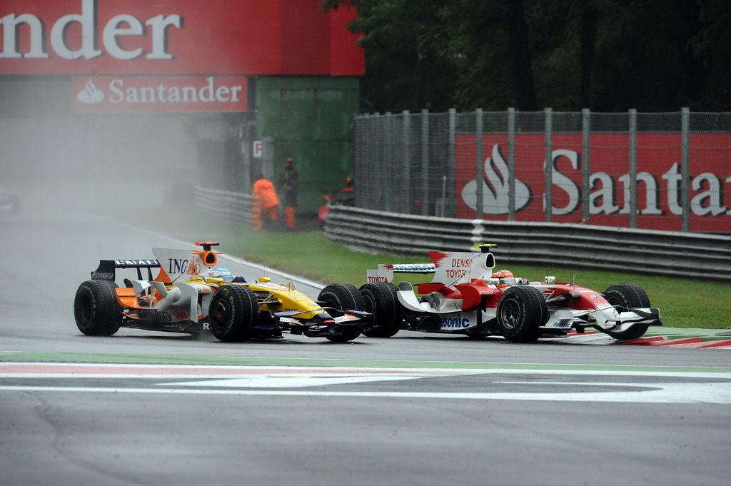 GP ITALIA, ITALIAN GRAND PRIX F1/2008 -  MONZA 14/09/2008  - TIMO GLOCK - FERNANDO ALONSO 
© FOTO ERCOLE COLOMBO FOR BRIDGESTONE