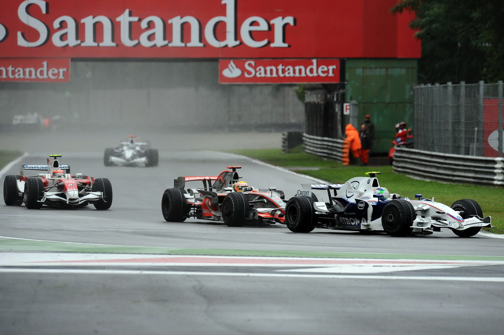 GP ITALIA, ITALIAN GRAND PRIX F1/2008 -  MONZA 14/09/2008  - ROBERT KUBICA - LEWIS HAMILTON -  TIMO GLOCK 
© FOTO ERCOLE COLOMBO FOR BRIDGESTONE