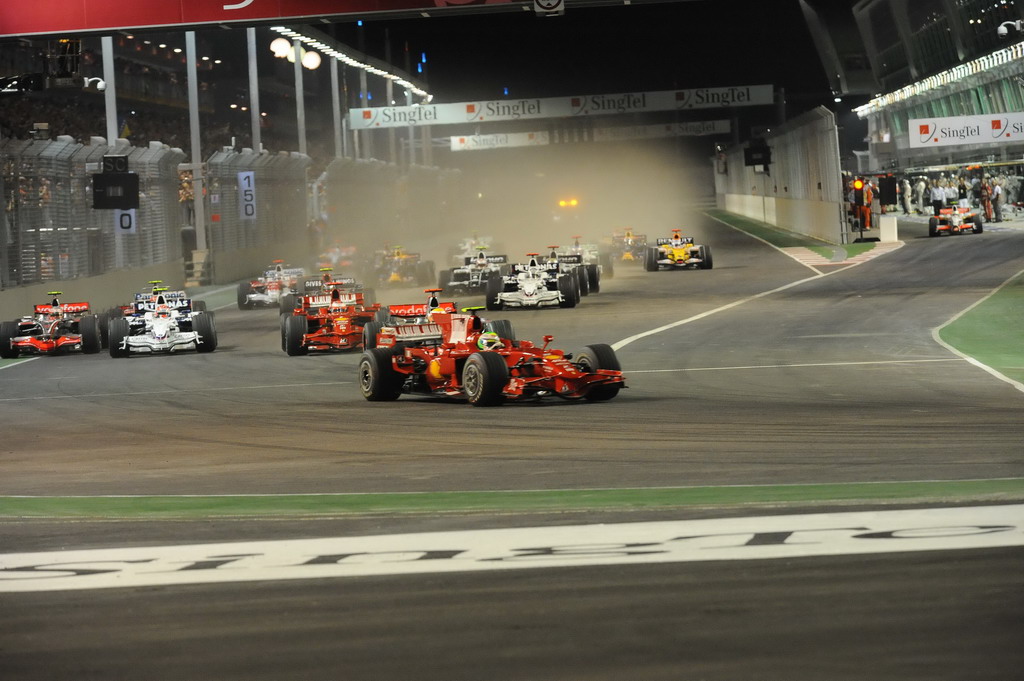 GP SINGAPORE, SINGAPORE GRAND PRIX F1/2008 -  SINGAPORE 28/09/2008  - RACE START
© FOTO ERCOLE COLOMBO FOR BRIDGESTONE