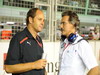 GP SINGAPORE, Domenica, 28 September 2008  Singapore Grand Prix. Marina Bay. Singapore. Derhard Berger with Mario Theissen ( BMW Motorsport Director)  This image is copyright free for editorial use © BMW AG 