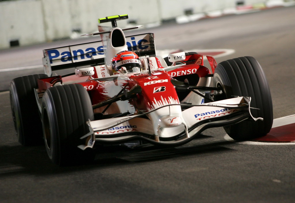 GP SINGAPORE, Timo Glock (GER) Toyota TF108 
Formula One World Championship, Rd 15, Singapore Grand Prix, Practice, Singapore, Venerdi' 26 September 2008.
