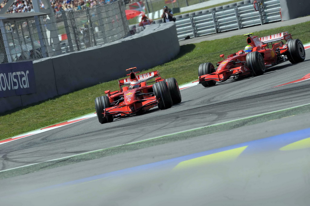 GP SPAGNA, GP SPAGNA F1/2008 - BARCELLONA 26/04/08  - KIMI RAIKKONEN - FELIPE MASSA 
© FOTO ERCOLE COLOMBO FOR BRIDGESTONE