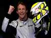 JENSON BUTTON, WELTMEISTER 2009: Jenson Button von Brawn GP feiert die Pole Position.