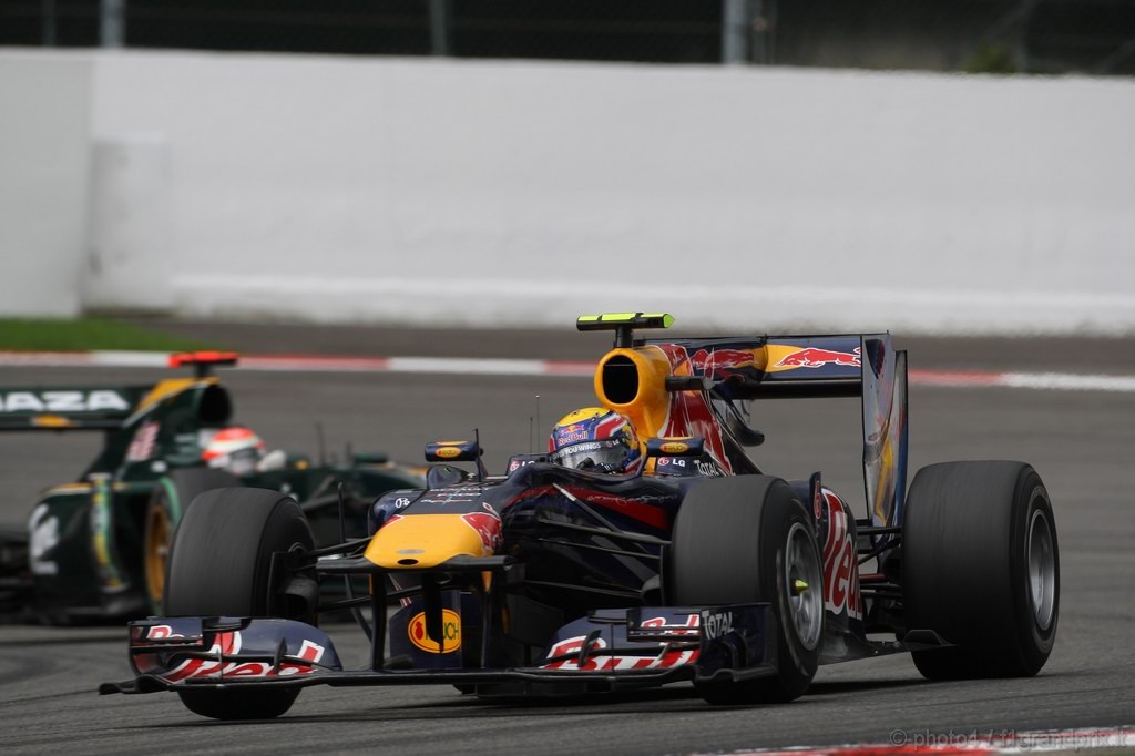 GP Belgio, Gara, Mark Webber (AUS), Red Bull Racing, RB6 secondo 