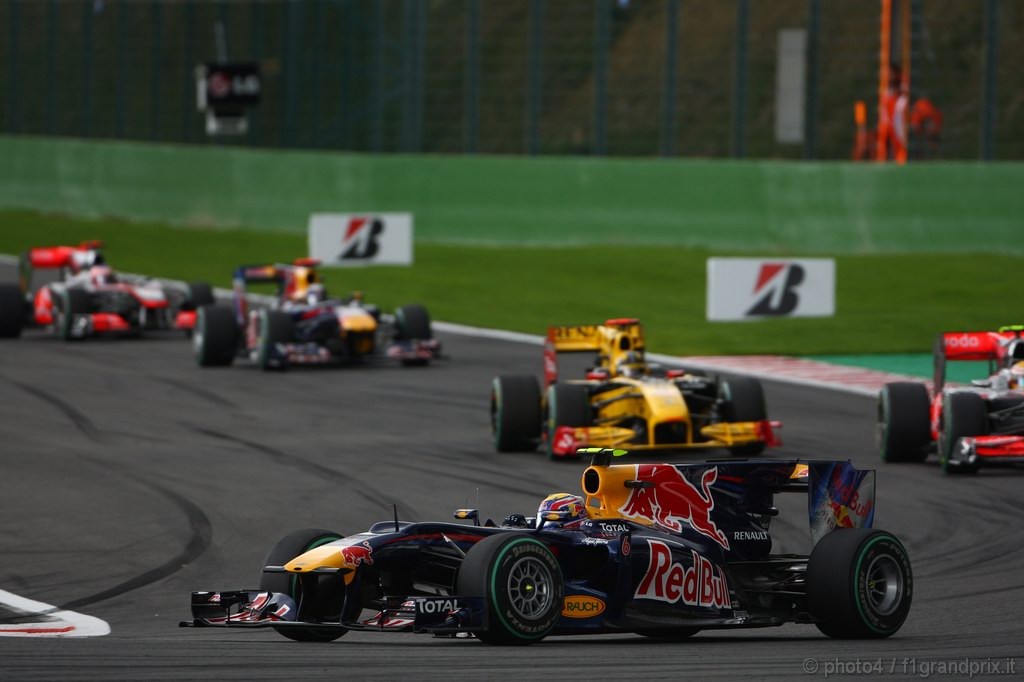 GP Belgio, Gara, Mark Webber (AUS), Red Bull Racing, RB6 