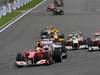 GP Belgio, Gara, Felipe Massa (BRA), Ferrari, F10 davanti a Nico Hulkenberg (GER), Williams, FW32 