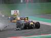 GP Belgio, Gara, Sebastian Vettel (GER), Red Bull Racing, RB6 e Jenson Button (GBR), McLaren  Mercedes, MP4-25 crash 