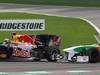 GP Belgio, Gara, Sebastian Vettel (GER), Red Bull Racing, RB6 e Vitantonio Liuzzi (ITA), Force India F1 Team, VJM03 