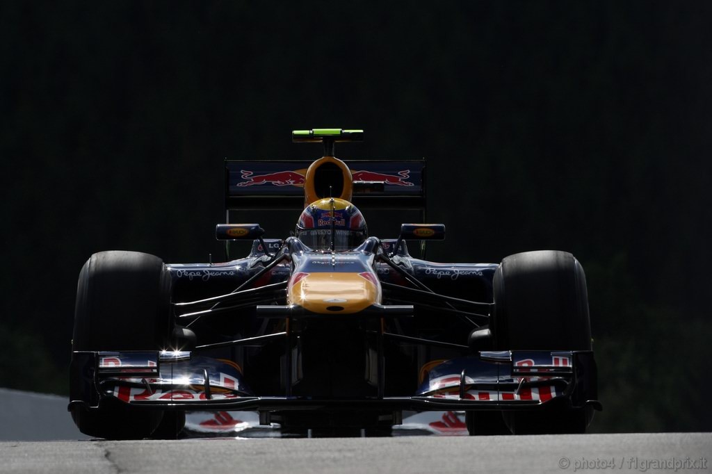 GP Belgio, Prove Libere 3, Sabato, Mark Webber (AUS), Red Bull Racing, RB6 