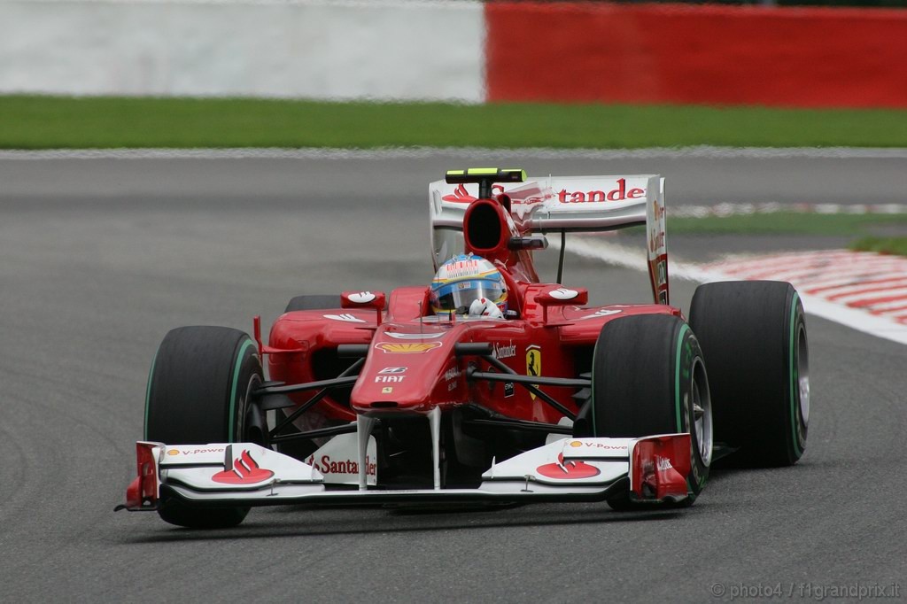 GP Belgio, Prove Libere 3, Sabato, Fernando Alonso (ESP), Ferrari, F10 