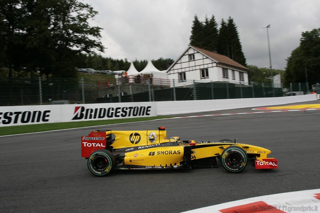GP Belgio, Prove Libere 3, Sabato, Robert Kubica (POL), Renault F1 Team, R30 