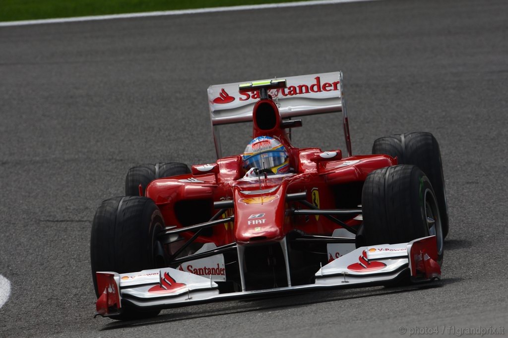 GP Belgio, Qualifiche, Fernando Alonso (ESP), Ferrari, F10 