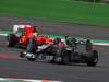 GP Belgio, Prove Libere 3, Sabato, Michael Schumacher (GER), Mercedes GP  F1 Team, MGP W01 davanti a Felipe Massa (BRA), Ferrari, F10 