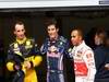 GP Belgio, Qualifiche, Robert Kubica (POL), Renault F1 Team, R30 terzo, Mark Webber (AUS), Red Bull Racing, RB6 pole position e Lewis Hamilton (GBR), McLaren  Mercedes, MP4-25 secondo 