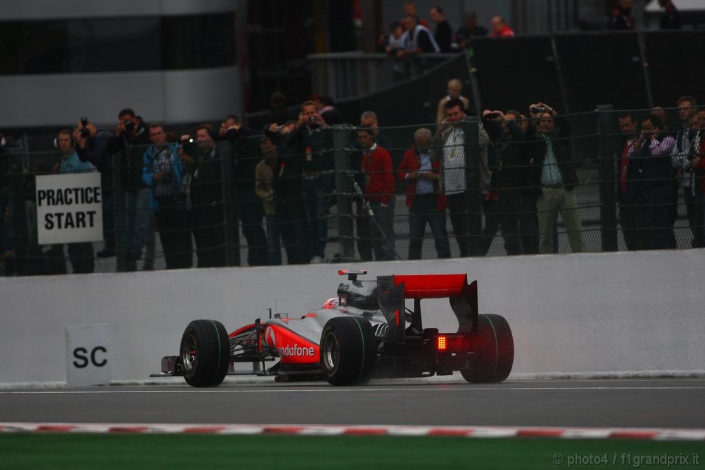 GP Belgio, Prove Libere 1, Venerdi', Jenson Button (GBR), McLaren  Mercedes, MP4-25 