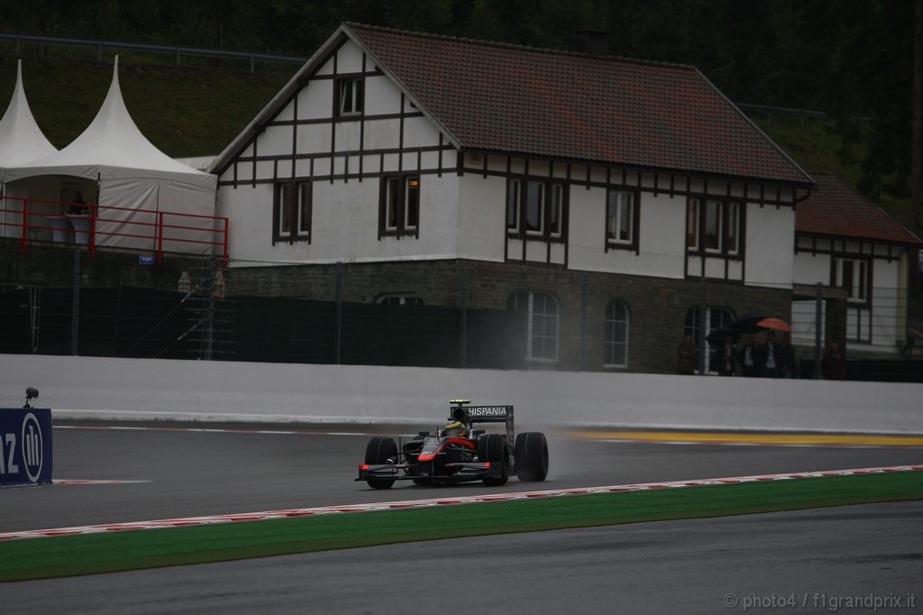 GP Belgio, Prove Libere 1, Venerdi', Bruno Senna (BRA), Hispania Racing F1 Team (HRT), F110 