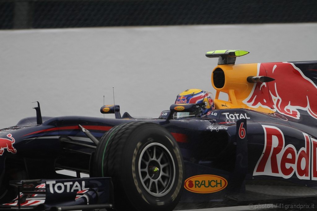 GP Belgio, Prove Libere 1, Venerdi', Mark Webber (AUS), Red Bull Racing, RB6 