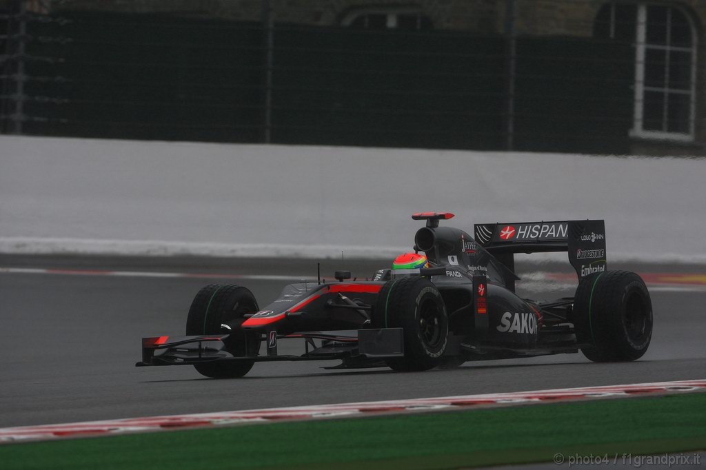 GP Belgio, Prove Libere 1, Venerdi', Sakon Yamamoto (JPN), Hispania Racing F1 Team (HRT), F110  