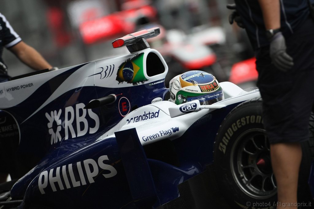 GP Belgio, Prove Libere 1, Venerdi', Rubens Barrichello (BRA), Williams, FW32 celebrates 300 GPs